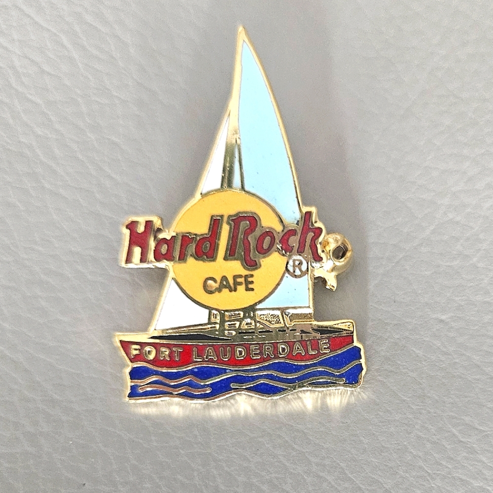 Hard Rock Cafe Fort Lauderdale Sail Boat Collectors Pin